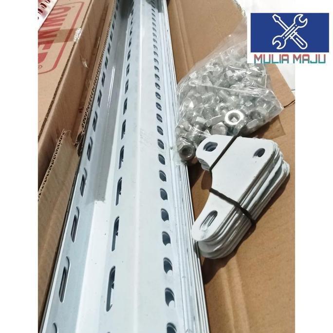 Redmegic- Besi Siku Lubang 1,3Mili Owner Putih / Besi Siku Lubang Putih