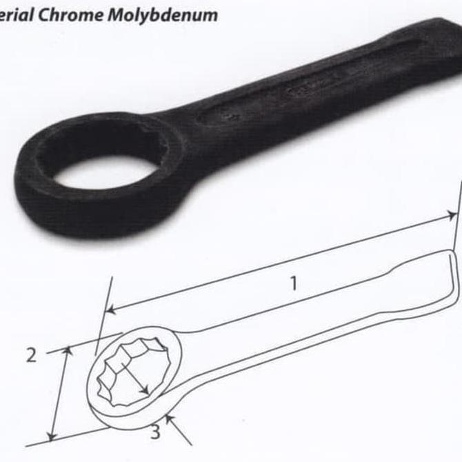 Tjap Mata Kunci Ring Ketok 41 mm / Tjap Mata Slogging Wrench 41 mm
