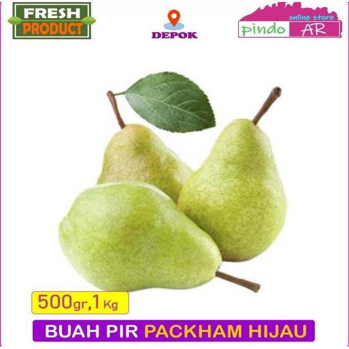 Frutting- Buah Pir Hijau / Pear Packham Fresh 1Kg