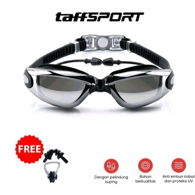 Kirimajaa- Taffsport Kacamata Renang Anti Fog Uv Protection Kacamata Renang Remaj