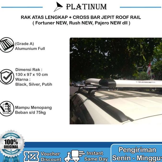 Roof Rack Fortuner Vrz 2017 (Paket Rak Platinum Fortuner 2016-2018)