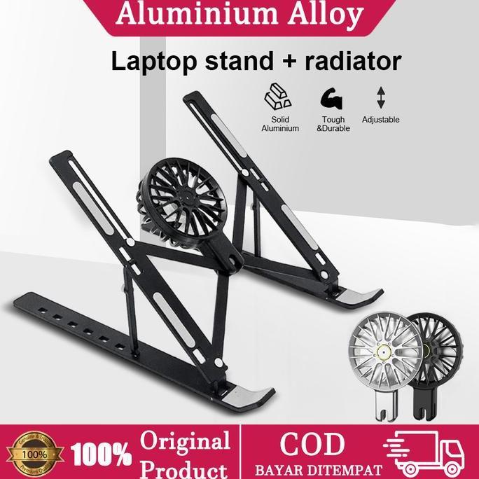 Tablet Stand Laptop Stand Holder Dudukan Laptop Aluminium Alloy / Stand Laptop Aluminium