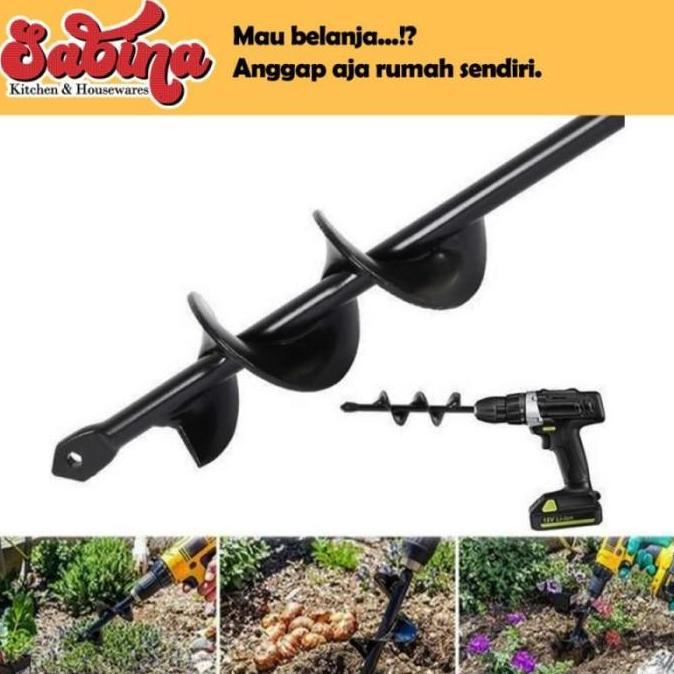 MARKVUN Mata Bor Penggali Tanah Garden Drill Steel Titanium MPT