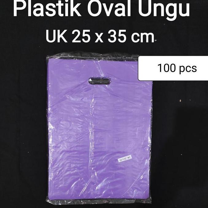 Yoiyouu- Hd Oval Polos Uk 25X35 (100Pcs), Plastik Bungkus Baju, Plastik Packing