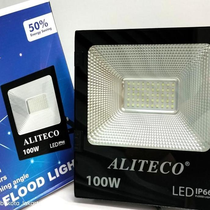 Lightflas- Kap Lampu Sorot Led 100 Watt Aliteco / Kap Led 100 Watt Putih