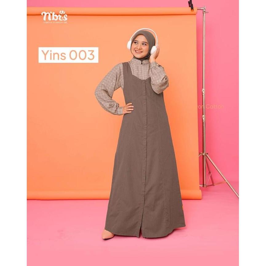 Terjangkau Nibras - Yins 003 - Atasan Dan Outer - Model Kekinian Bahan Laviska Mix Cotton