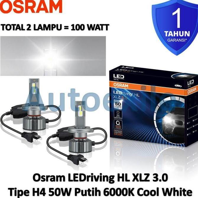 Osram LEDriving XLZ New Gen / Next Level / 3.0 H4 Cool White 6000K Putih Lampu LED Mobil Spark Xenia