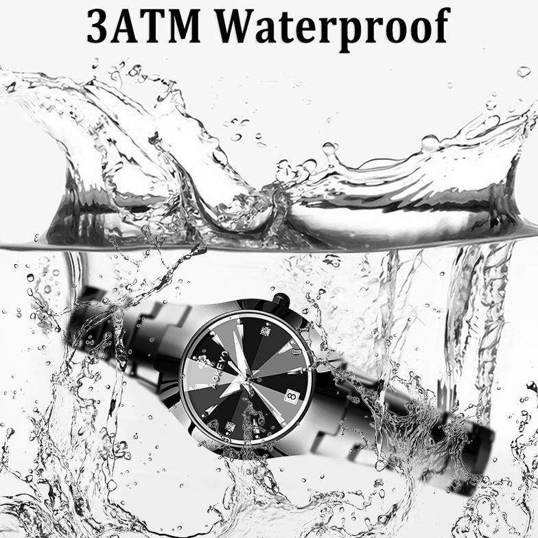 PROMO AOKEYO W101 Jam Tangan Wanita Original Berlian Anti Air Analog Bisnis Kuarsa Jam Tangan Cewek 