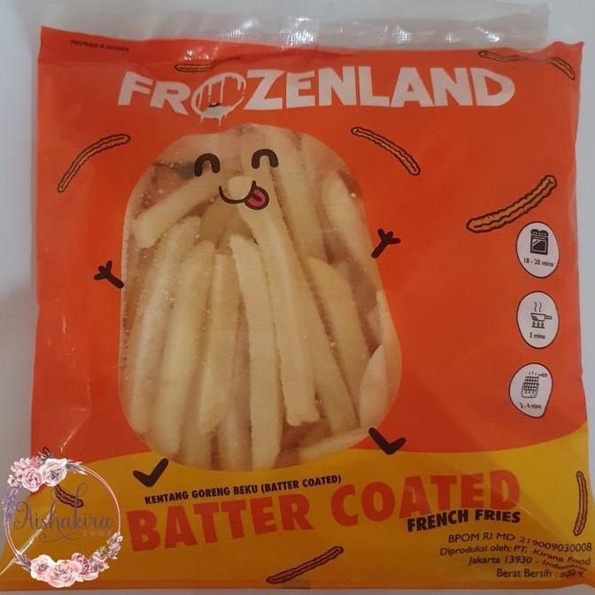 Naturalbig- Kentang Goreng Beku Rasa Keju/Batter Coated Frozenland 500 Gram
