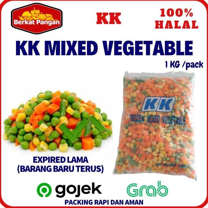 Naturalbig- Kk Sayuran Beku Mix Vegetables 4 Macam Sayur 1Kg Import