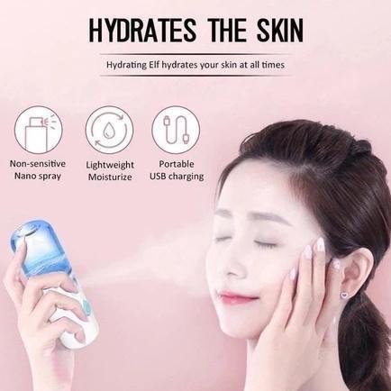 BEST DEALS NANO SPRAY PORTABLE MINI MIST SPRAYER HYDRATING USB RECHARGEABLE PELEMBAB PERAWATAN WAJAH