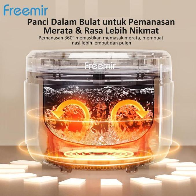 Trotonix- [Special Live] Freemir Control Sugar Rice Cooker 1.5 L Smart Healthy Magic Com Daya 400W M