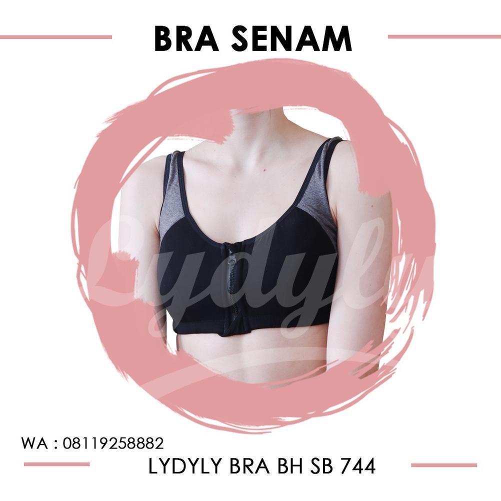 HOT SALE Lydyly - Sport Bra Resleting Depan Bh Senam Yoga Gym Underwear Katun Sb744 | Sport Bra Katu