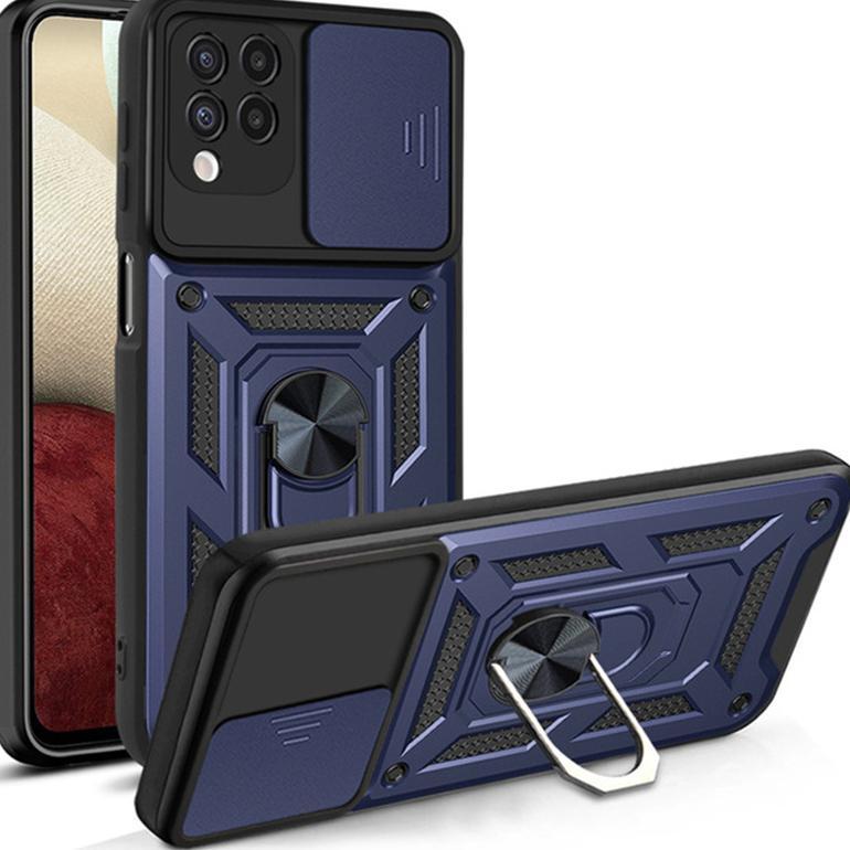 TERBARU Case Samsung A12 - M12 Case Softcase SLIDE ARMOR CAMERA PROTECTION Case Casing Hp Samsung A1
