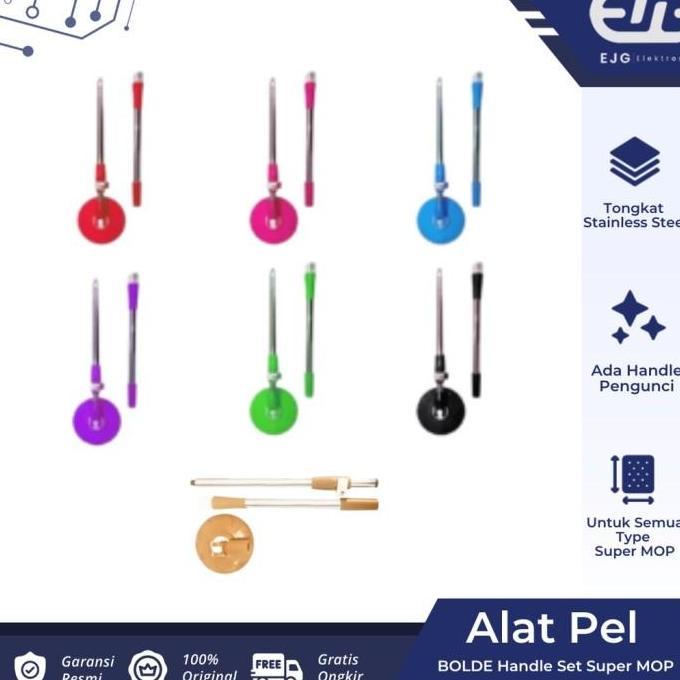 Bolde Handle Set Bolde Supermop Gagang Tongkat Sodok Pel Bolde