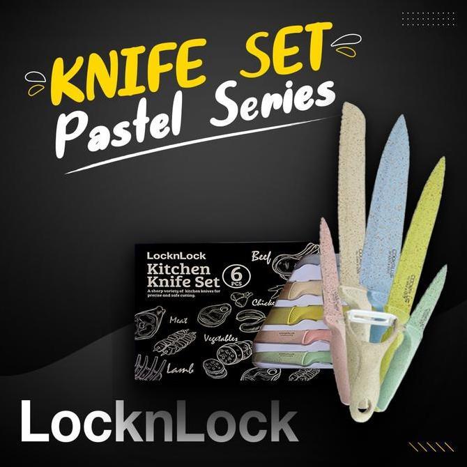 Pisau Set Lock n Lock isi 6 Pcs Knife Set Gift Set