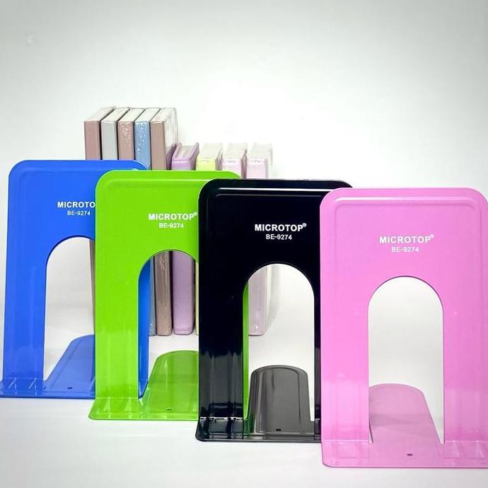 Dicdoc- Bos Pembatas Buku Besi / Metal Bookends / Bookend / Penahan Buku / Penyangga Buku / Penyekat