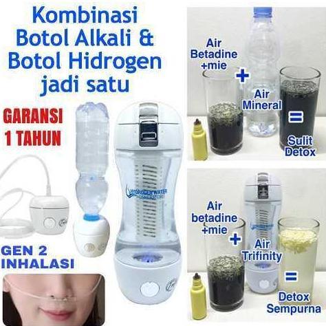 Capslock- Botol Hidrogen Antioksidan Alkali Inhalasi Inhaler Trifinity Generasi2