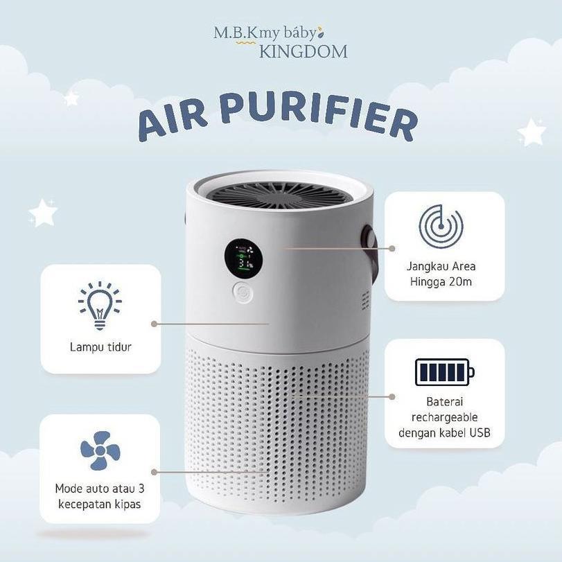 BEST SALE PORTABLE AIR PURIFIER MY BABY KINGDOM (FREE EXTRA FILTER)