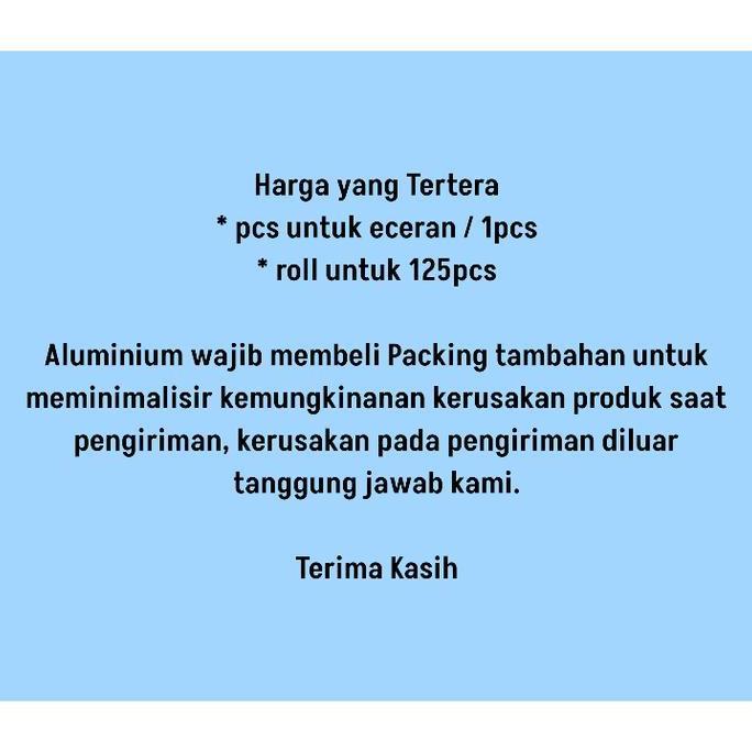 Roemahcustom411 - Aluminium Bulat Rx-12261 - @125Pcs - Wadah Aluminium Foil Bulat Rx 12261
