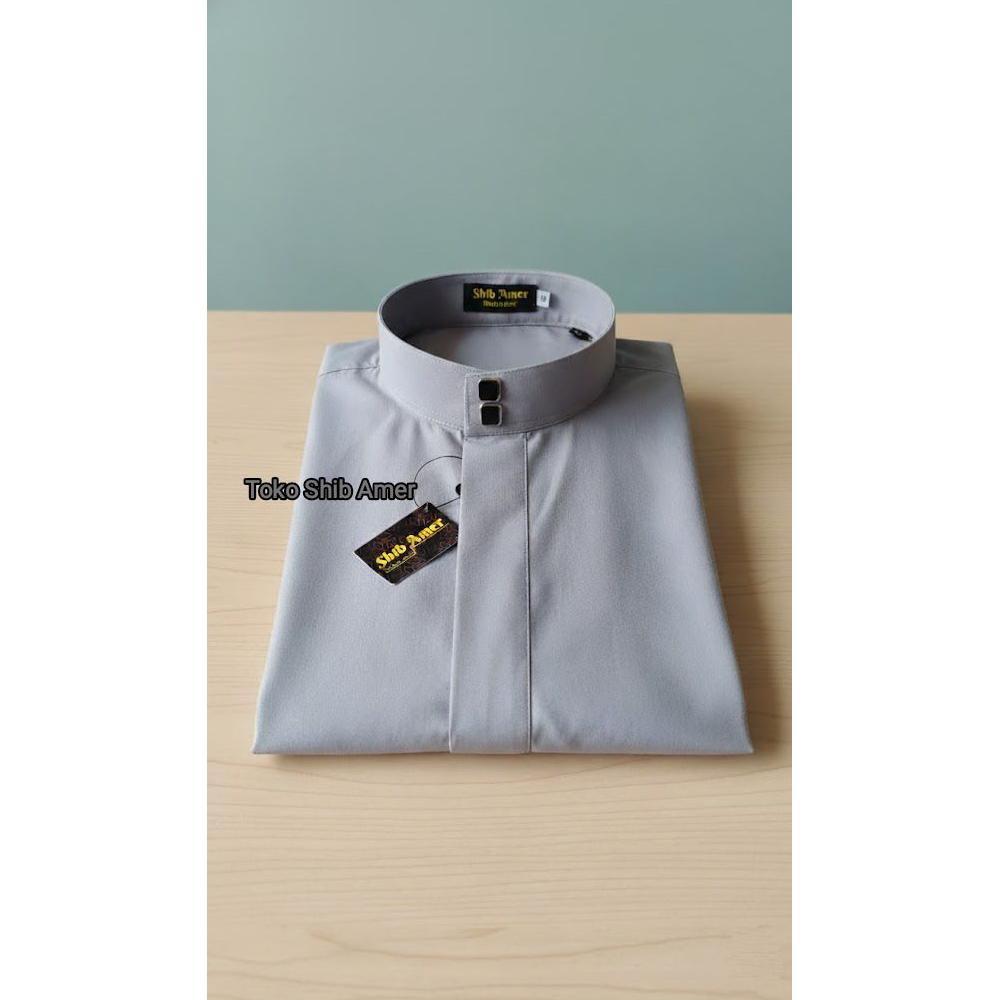 BESTPROMO Jubah Putih / Gamis Putih Anak Laki Laki. Putih Polos Kerah Tegak Thobe