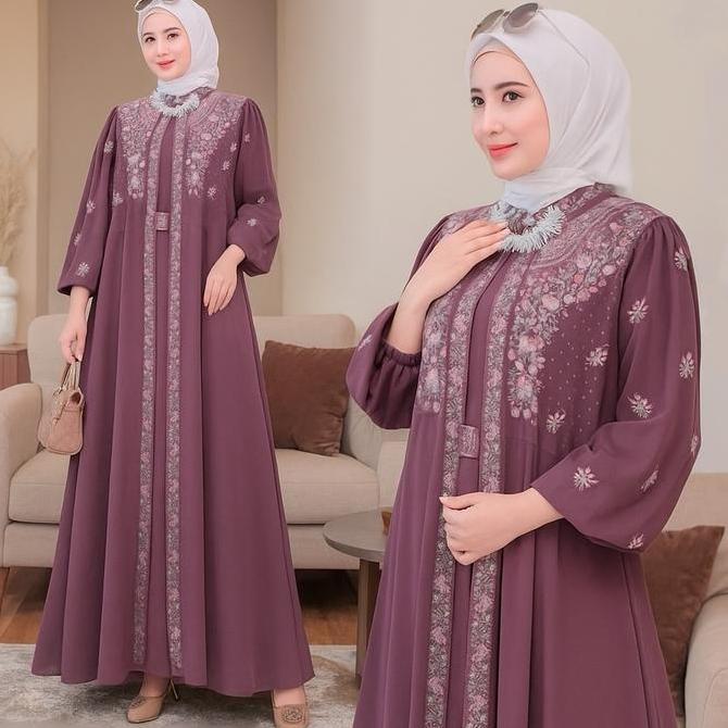 Vallina Rabbania Dress Wanita Kondangan