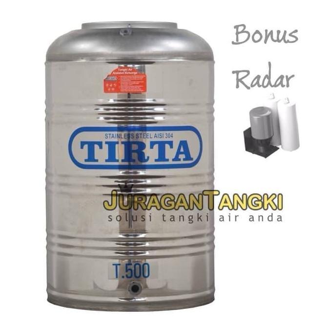 Diskon Tangki Air Stainless Tirta T 500 Tk - Tandon - Toren Air Tangki Air