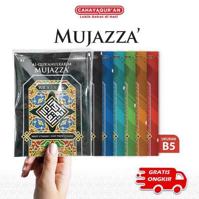 Termurah / Hot Sale [Ukuran B5] Al Quran Perjuz Mujazza Khot Utsmani Cahaya Quran
