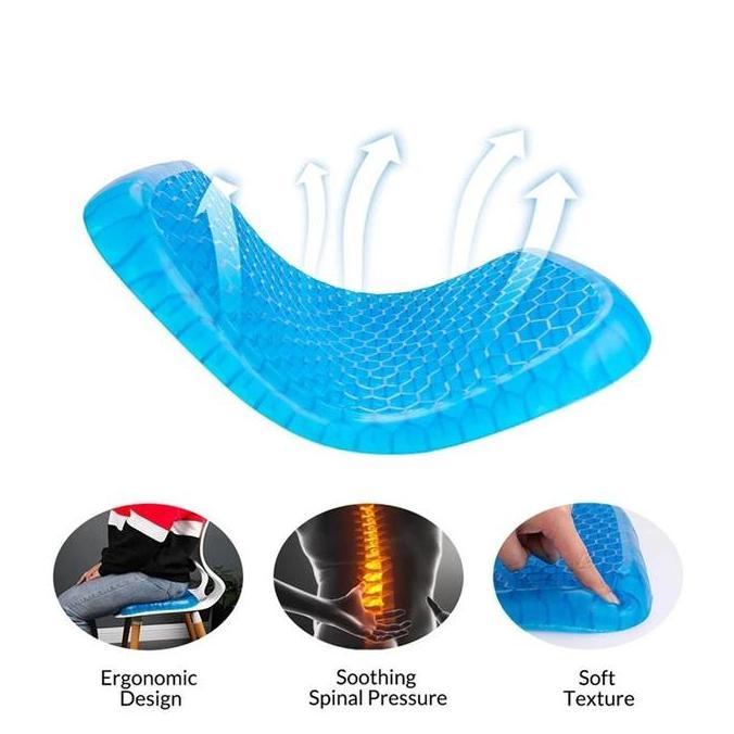 Bantal Kursi Silicon ORIGINAL Free Sarung | Bantalan Kursi Silikon