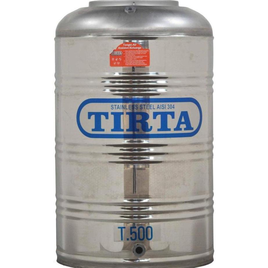 Miliki Tangki Air / Toren / Tandon Stainless Tirta Datar Tanpa Kaki 485 Liter - T 500Tk