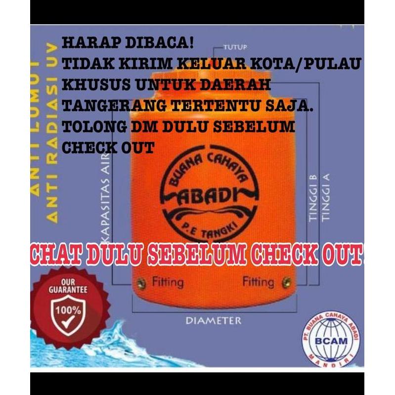 Diskon Tangki Toren Air 650Liter Buana Cahaya Abadi