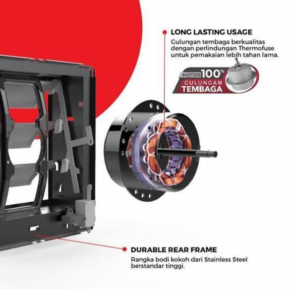 EXHAUST FAN MASPION MV 200 NEX / KIPAS ANGIN DINDING MASPION 8 INCH MV200NEX MV-200NEX