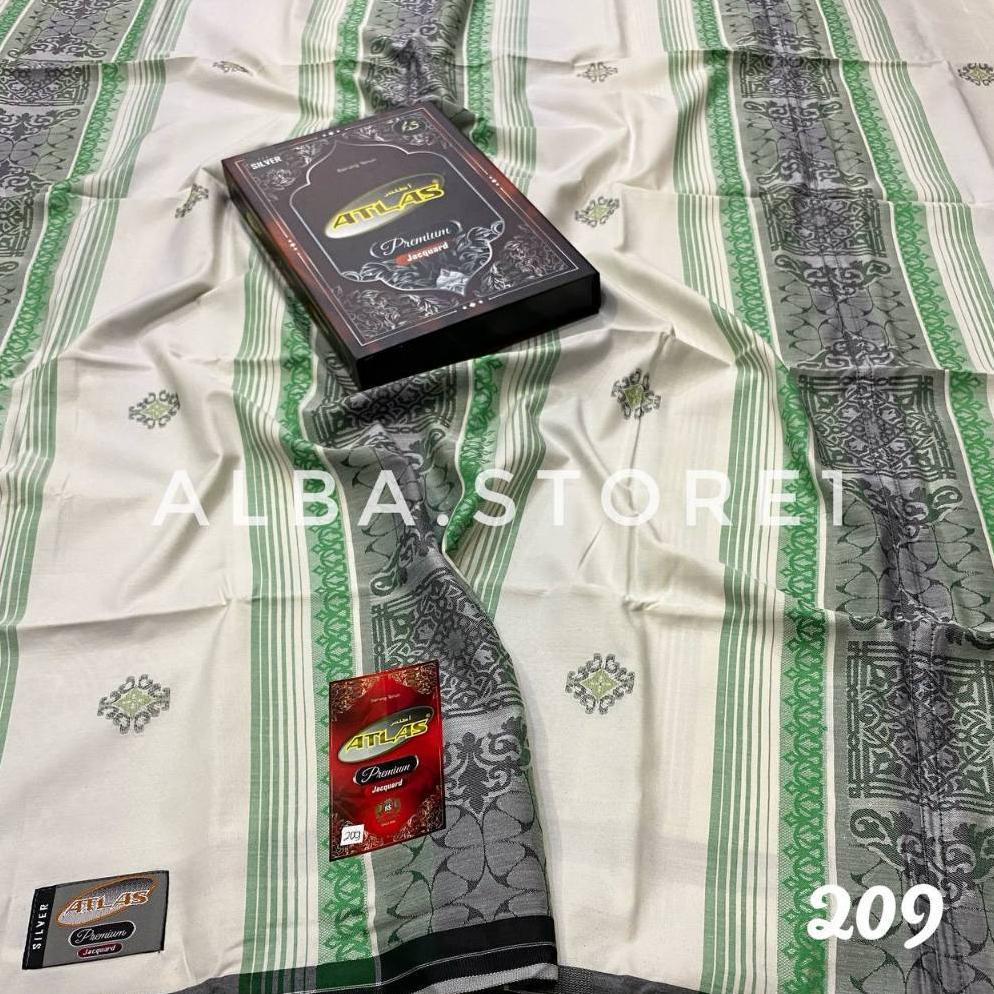 BESTPROMO [BARU] Sarung ATLAS Premium Jacquard Songket Super Atlas Premium Super Songket Silver term