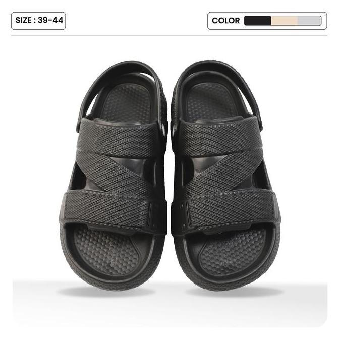 Sandal Slide Pria Simpel Casual Sandal Selop Cowok Sandal Karet Jelly Empuk Sandal Karet Rumah EVA A