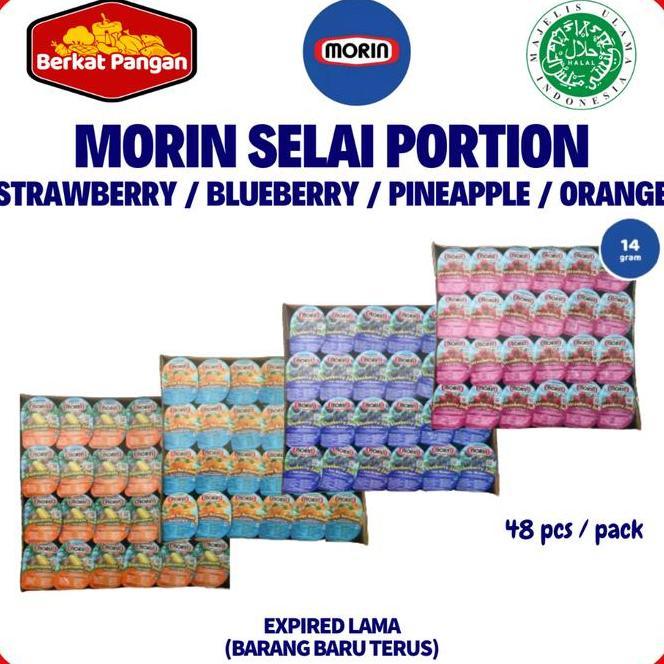 Mn Jam Mini Portion 14 Gr Selai Strawberry Blueberry Pine Orange Marmalade