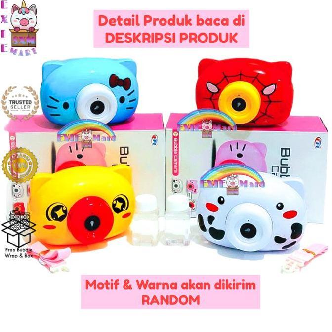 MAINAN ANAK BUBBLE CAMERA [FU1144] - MAINAN GELEMBUNG SABUN KAMERA KARAKTER - KAMERA GELEMBUNG SABUN