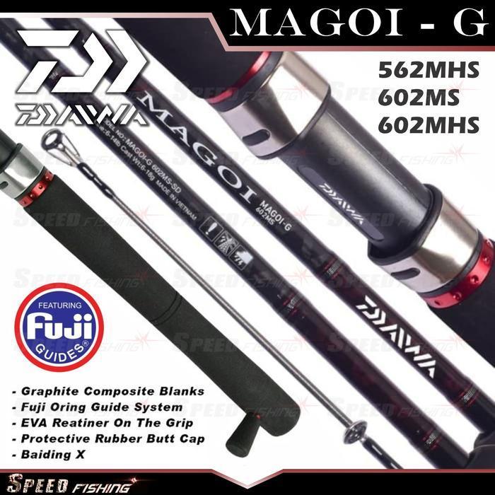 (Terbaru) Joran Pancing Daiwa Magoi G L G Mx L Mx Gt Joran Pancing Spinning Fuji Ring Guide Bestsell