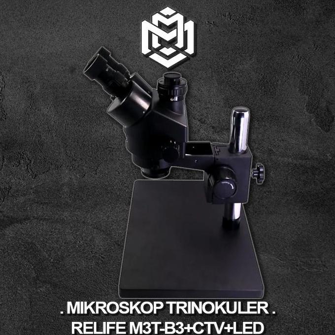 Mikroskop Trinokuler Relife M3T-B3+LED ORINAL / MIKROSKOP M3T-B3-LED