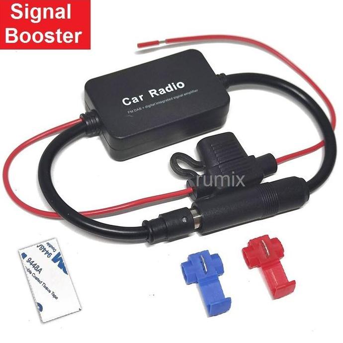 Signal Booster Radio FM Penguat Sinyal Antena Mobil Car Radio Aerials
