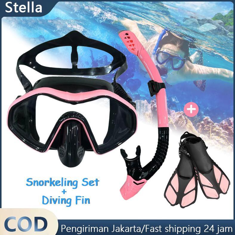 Snorkeling Set  kacamata selam dan Snorkeling Kaki Katak Diving Fin Professional Snorkeling Flippers