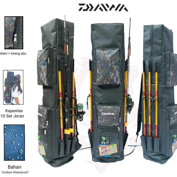 hardikadikaaaa  - tas pancing jumbo daiwa ransel kotak big size cordura waterproof 1cm buat joran te