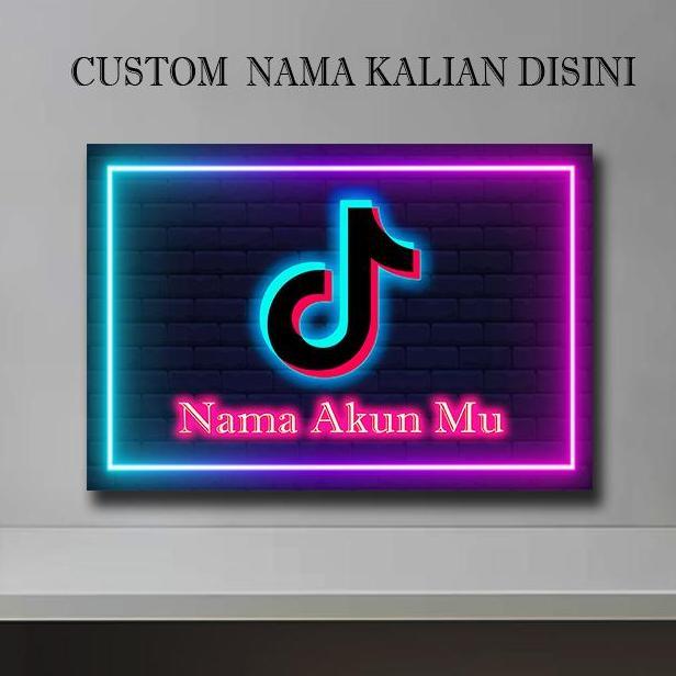 Allbit- Hiasan Dinding Custom Request Tulisan Nama Aesthetic Desain Neon Wall Decor Dekorasi Kamar P
