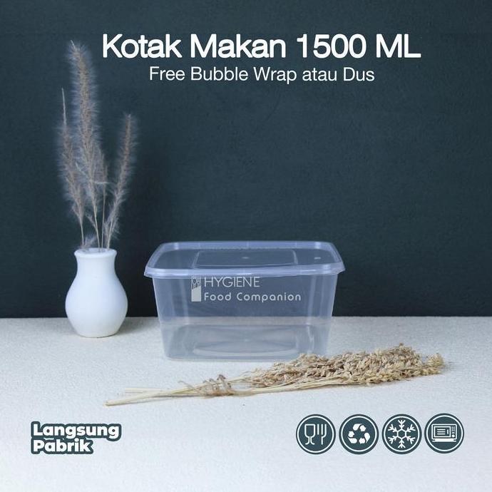 Pecfd- Thinwall Square 1500 Ml / Thinwall Persegi 1500 Ml / Kotak Thinwall