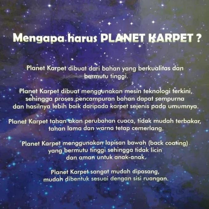Fmly- Karpet Brudu Polos Planet Karpet Meteran (Mushola, Pameran)