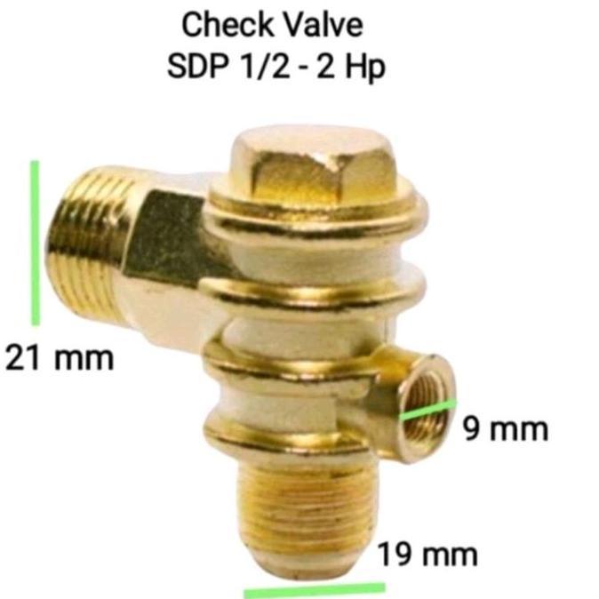 Autopic- Check Valve Model Sdp Check Valve Kompresor 1/2Hp - 2Hp Sdp