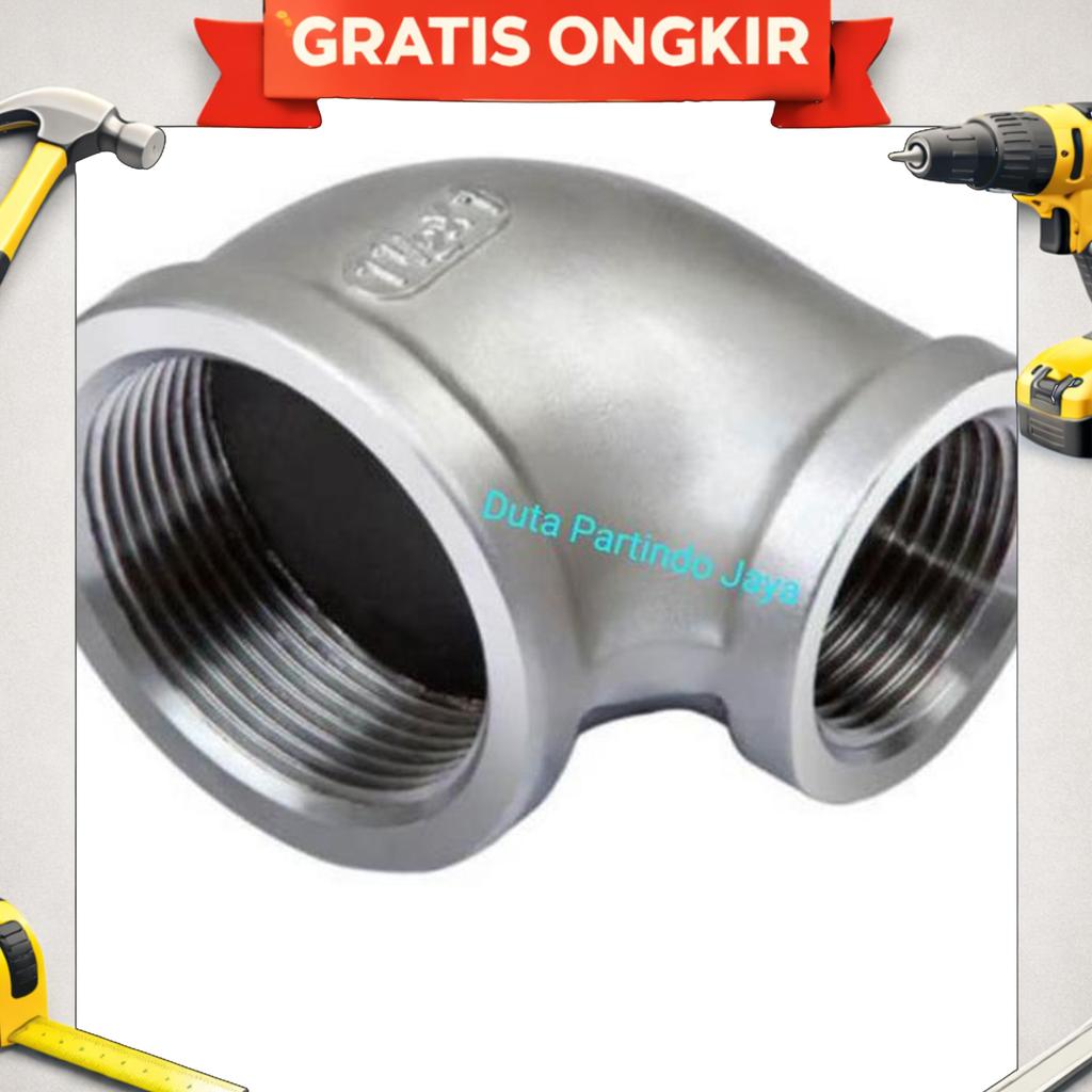 V-Sok Elbow / Reducer Elbow Stainless Drat 2 X 1 1/4 Inchi