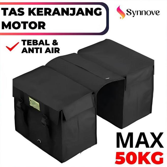 Tas Kurir Motor Tebal Anti Air Tas Obrok Motor Tas Samping Motor Belakang Side Bag Motor Tas Bronjon
