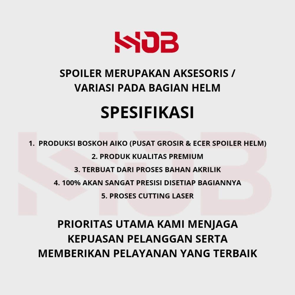 Discount SPOILER HELM KYT 2VISION Variasi Helm Spoiler Helm KYT 2VISION aksesoris helm spoiler helm 