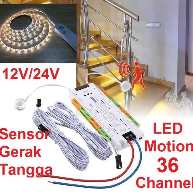 LED Motion Sensor Lampu Strip Sensor Gerak Tangga LED Fleksibel