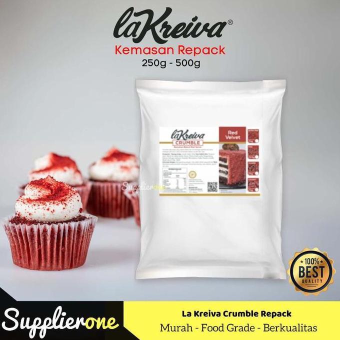 Winwin- La Kreiva Crumble / Crumble Topping / Toping Kue / Crumble Red Velvet
